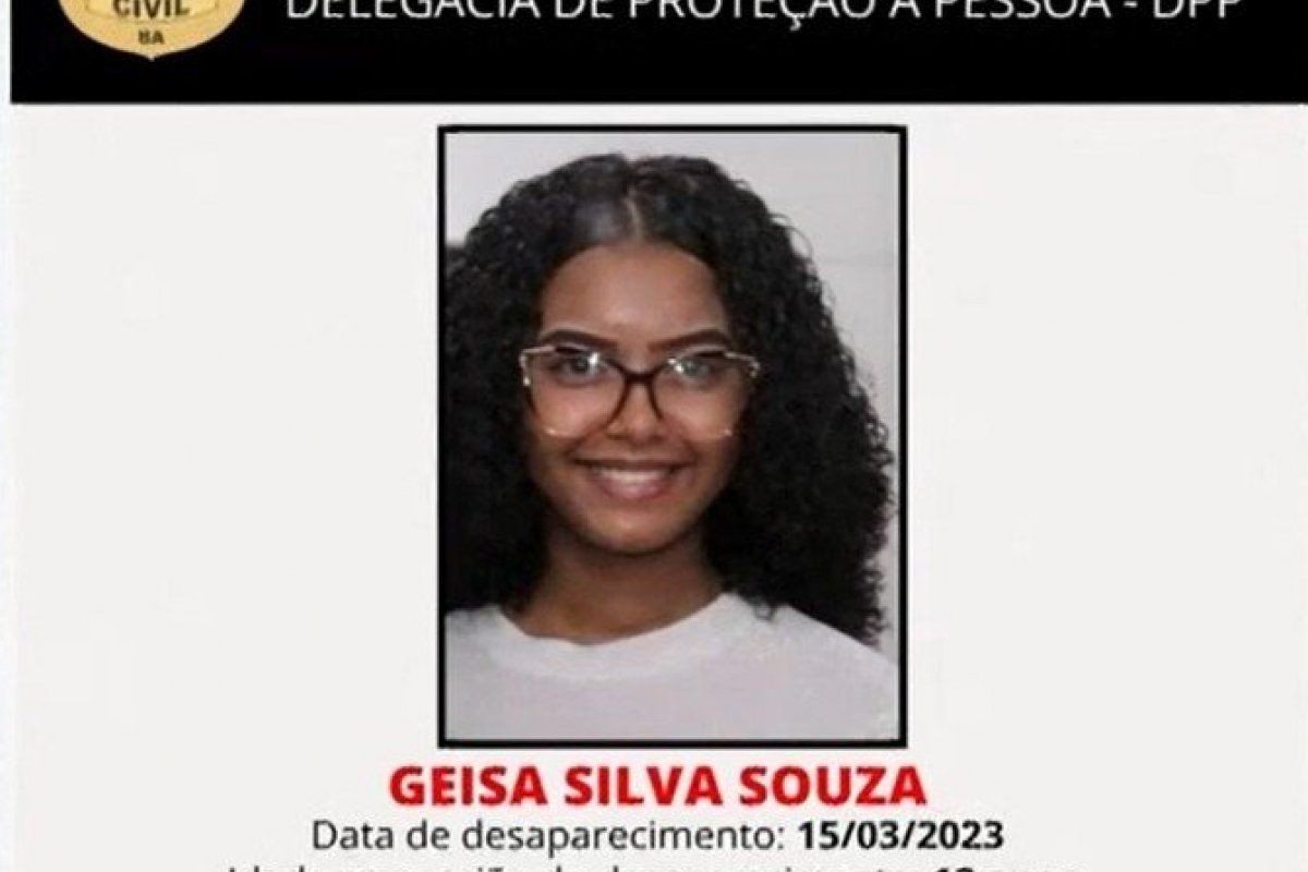 Adolescente de 12 anos desaparece em Lauro de Freitas após entrar em carro por aplicativo