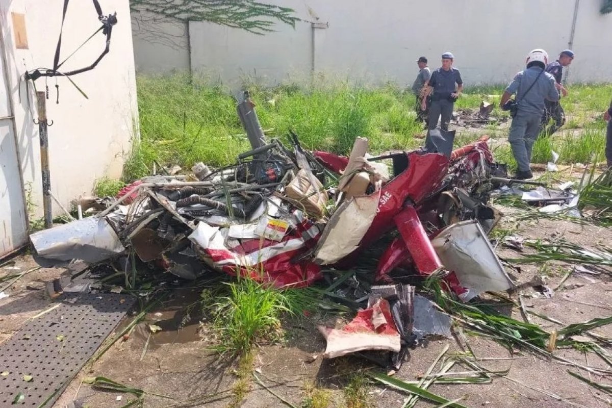 Queda de helicóptero em São Paulo ocorreu perto de mercado atacadista e prédio da Justiça