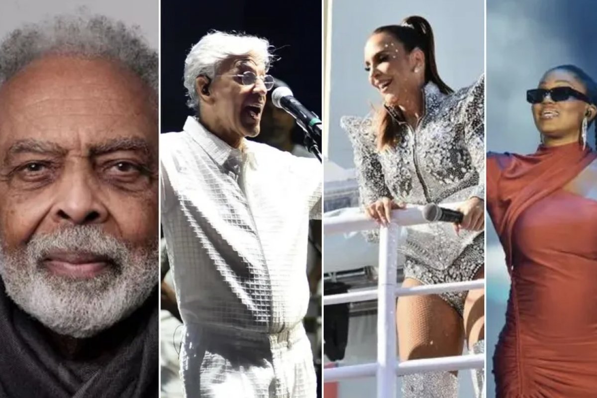 Gilberto Gil, Caetano Veloso, Ivete Sangalo e Luedji Luna fecham Festival da Cidade neste domingo (2)