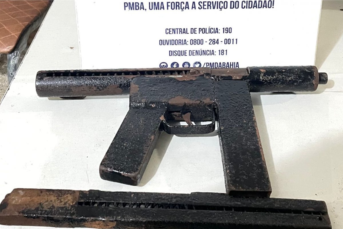 Submetralhadora é apreendida pela 18ª CIPM em Rio Sena , em Salvador