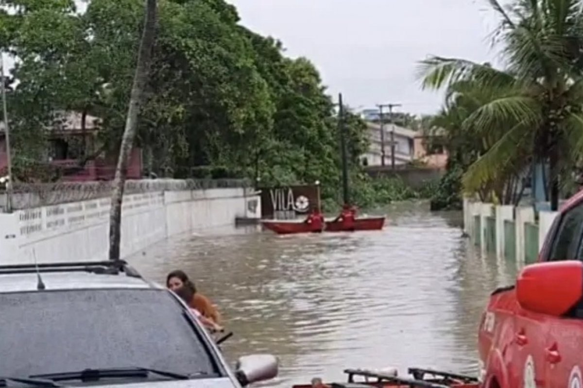 Bahia: Santa Cruz Cabrália registra mais de 400mm no acumulados de chuvas nas últimas 48 horas