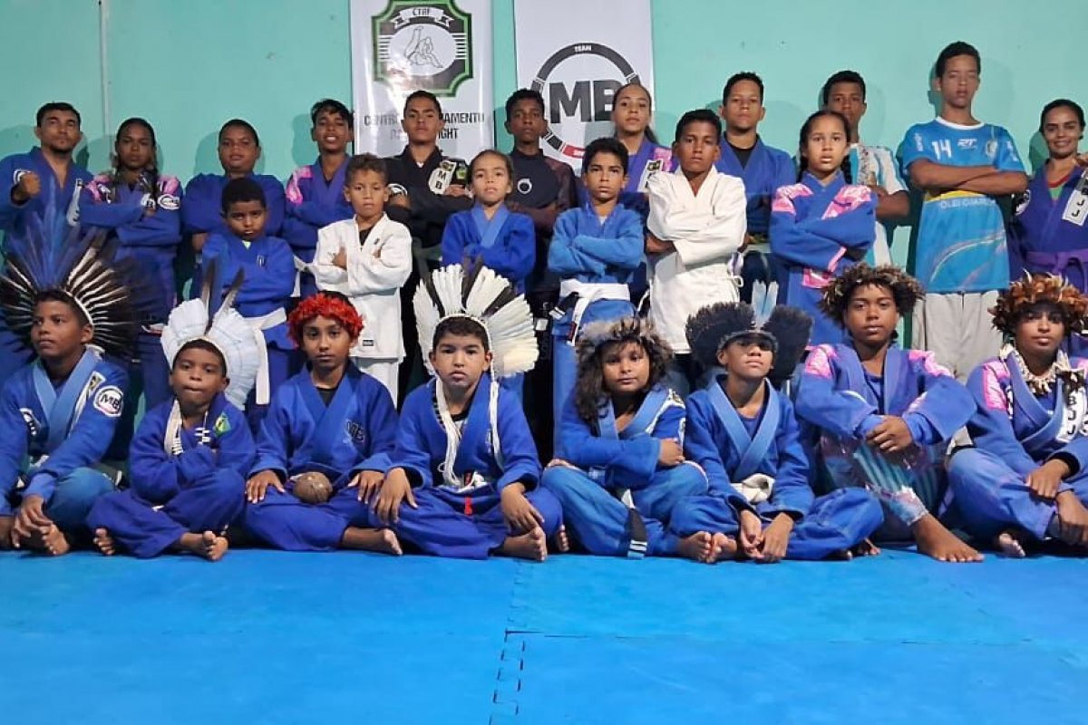 Ginásio de Cajazeiras recebe atletas indígenas para competição de jiu jitsu