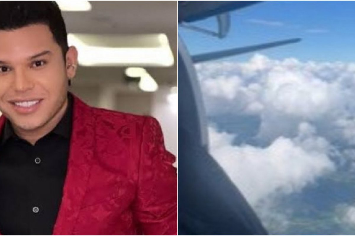 Vídeo: porta de avião com músicos de Tierry abre durante voo