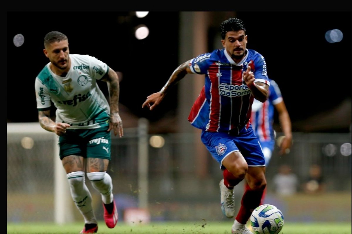 Vídeo: Bahia marca nos acréscimos e vence Palmeiras na Fonte; confira o gol