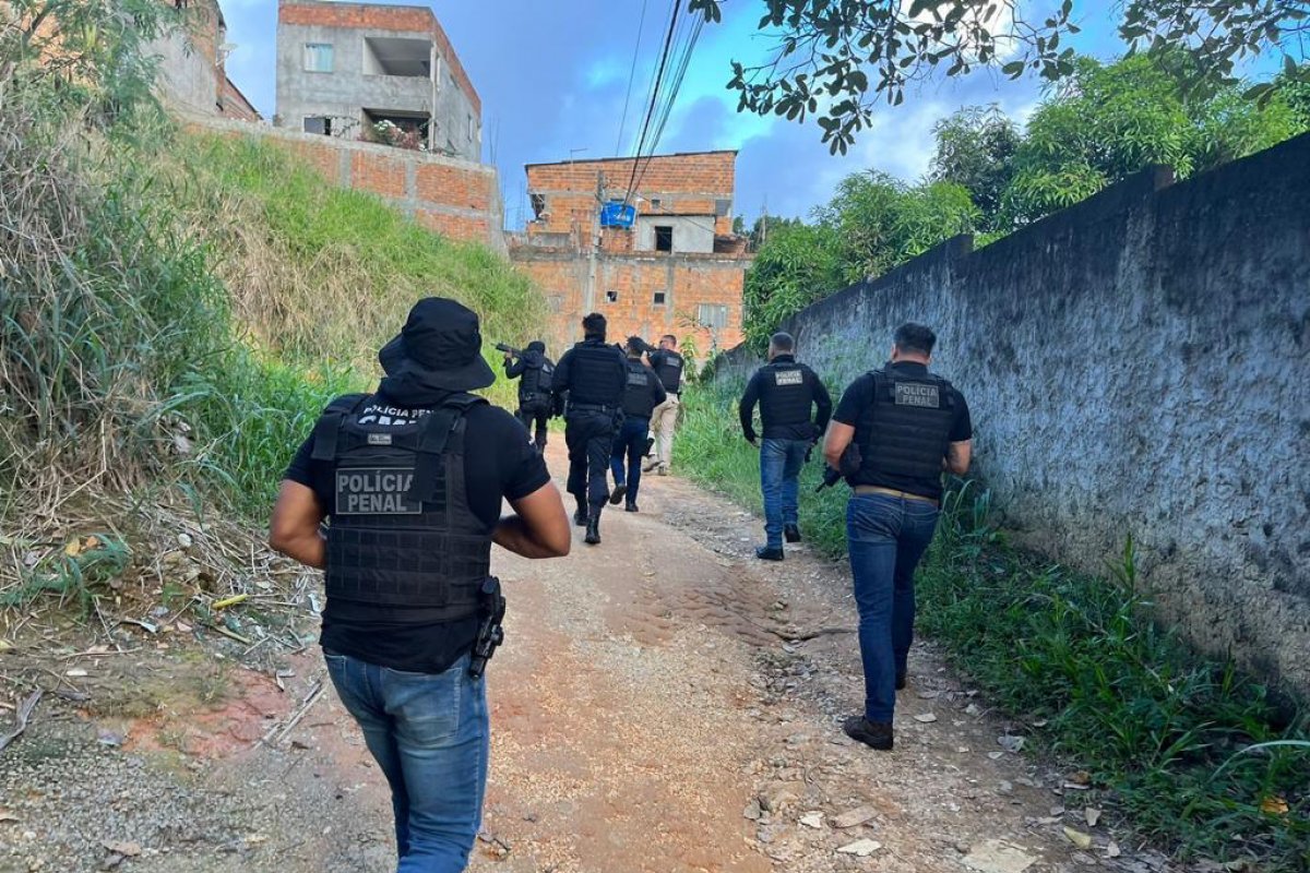 Operação de recaptura de monitorados é realizada pela Polícia Penal da Bahia 