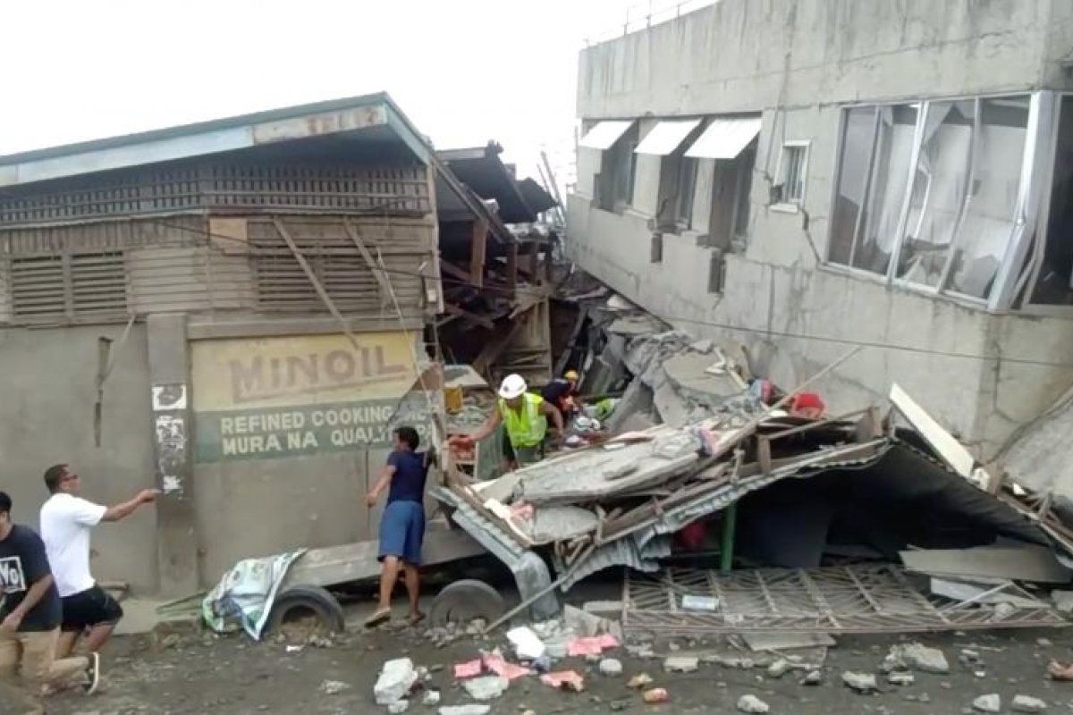Terremoto atinge as Filipinas deixa um morto e dezenas de feridos