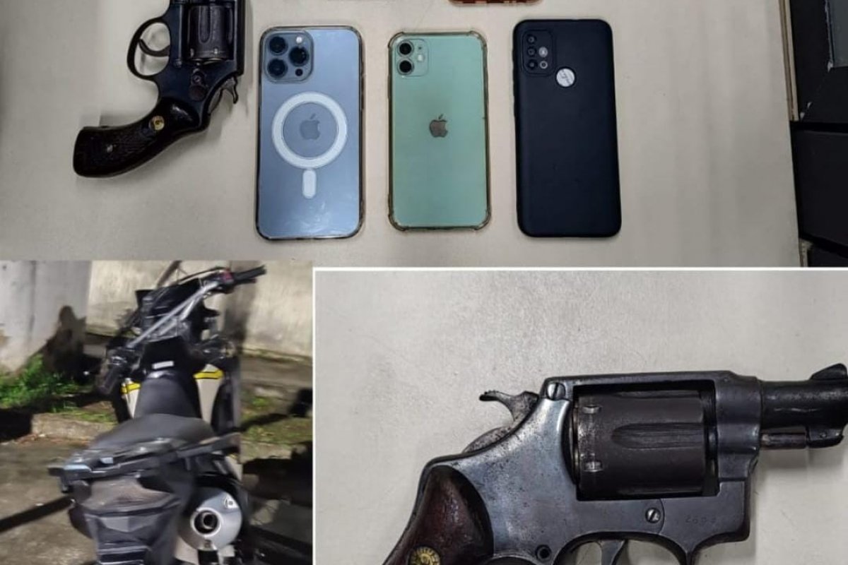 Homem com moto roubada fica ferido após ser baleado por PM 