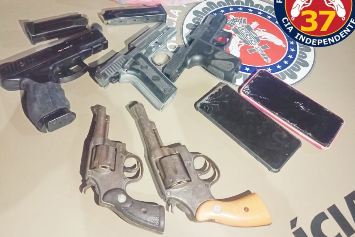 Polícia Militar apreende 24 armas de fogo em confrontos com criminosos em uma semana