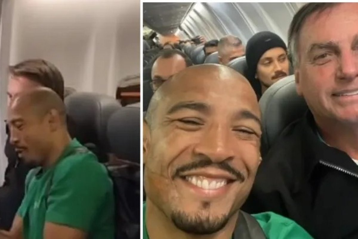 Vídeo: José Aldo publica encontro com Bolsonaro em voo no Rio de Janeiro 