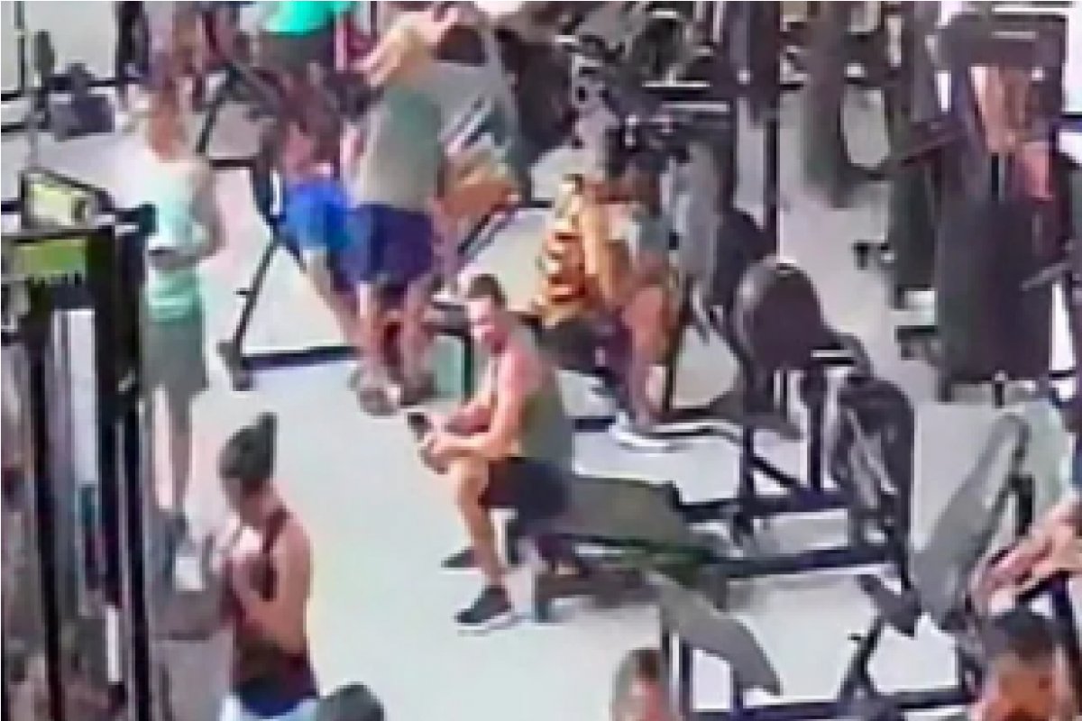 Vídeo: motorista de aplicativo sofre grave acidente em academia de Juazeiro do Norte (CE)