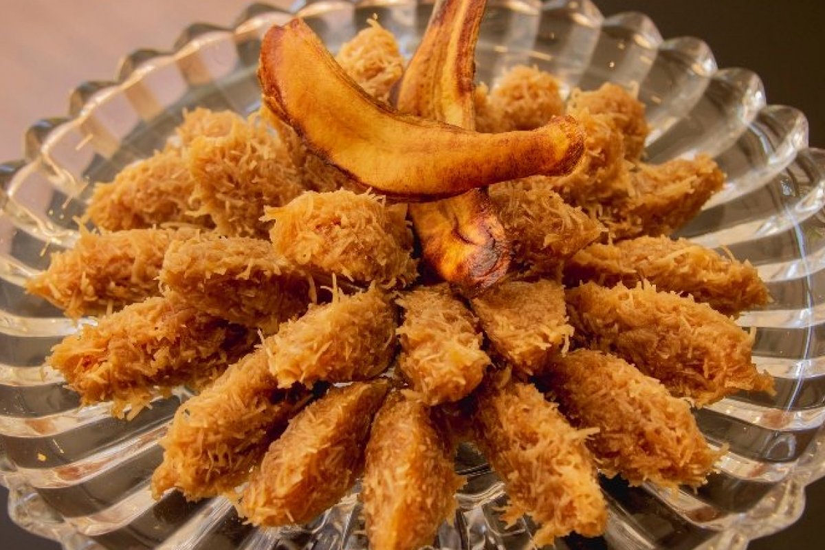 Cocada cremosa de banana é a combinação perfeita dos dois ingredientes mais populares do Brasil! 