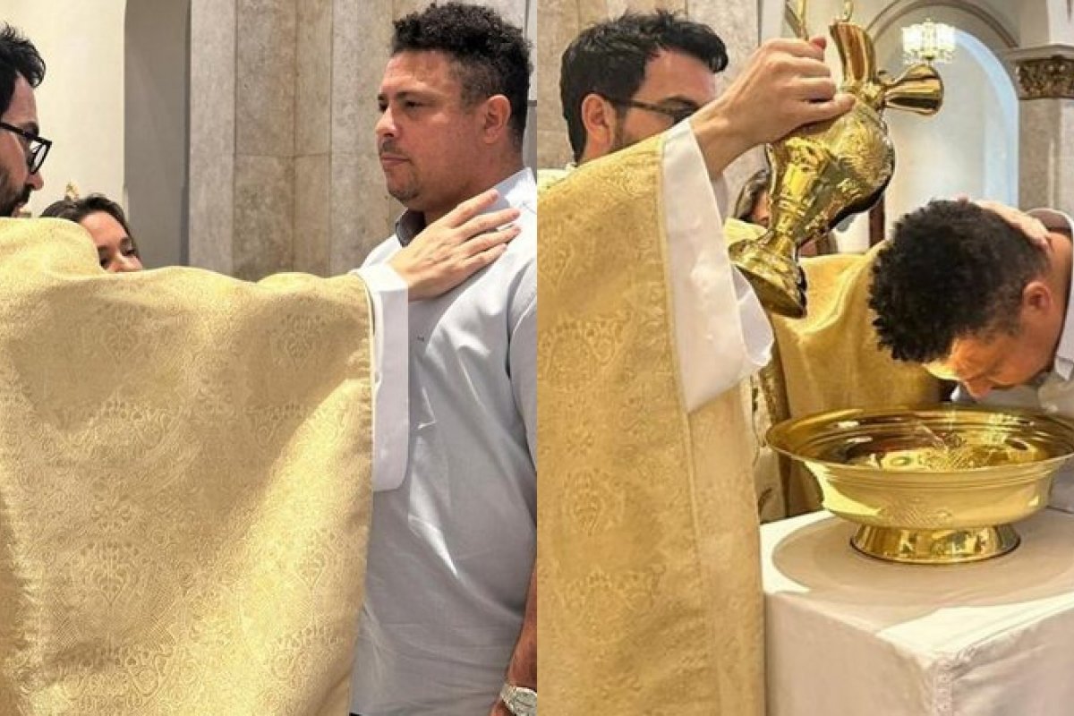 Ronaldo Fenômeno é batizado em Igreja Católica! 