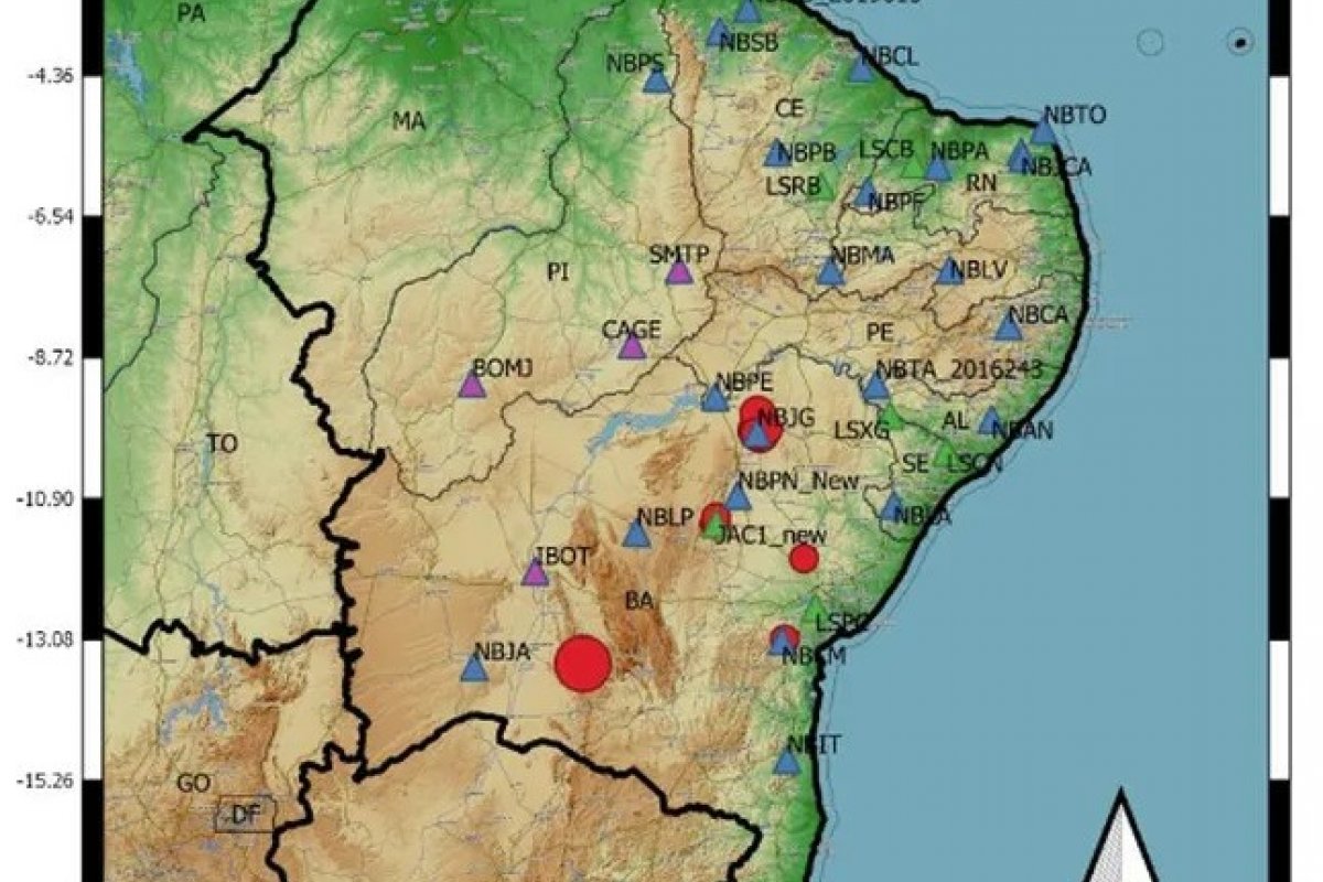 Bahia registra 20 tremores de terra em setembro, aponta rede sismográfica