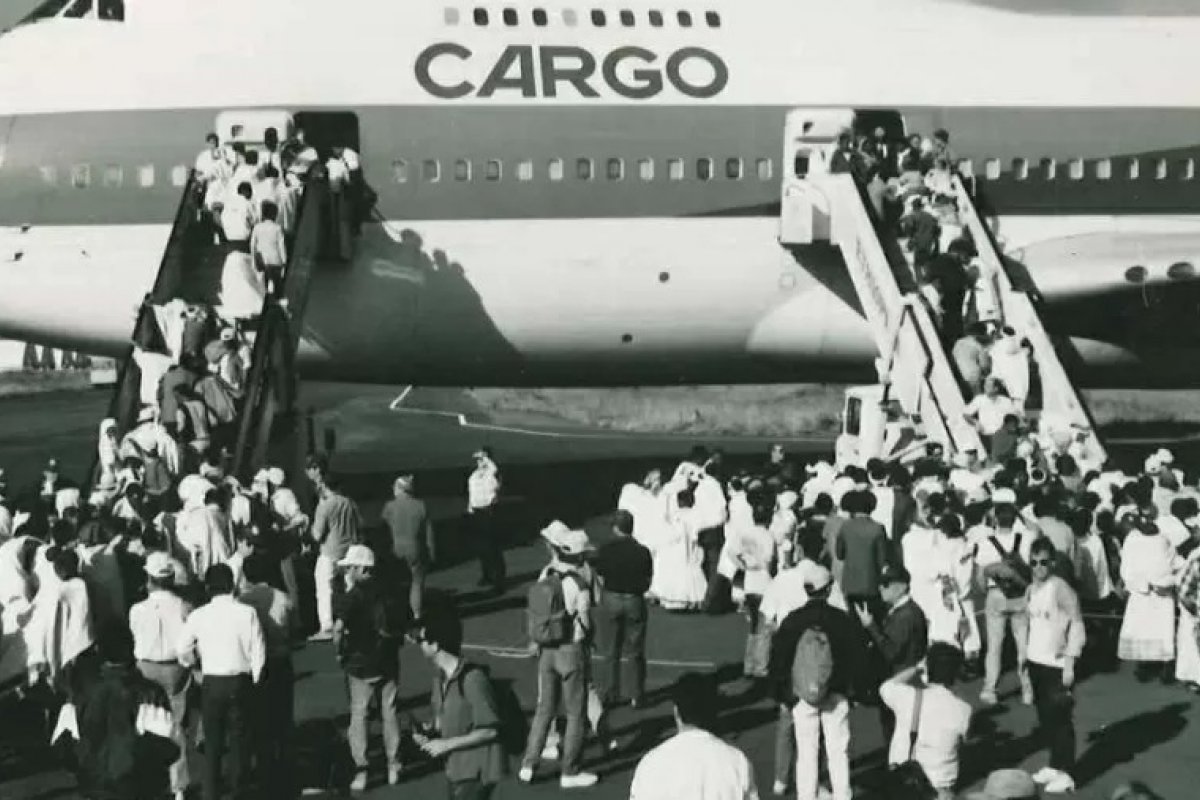 Voo mais lotado da história repatriou mais de 1.000 judeus da Etiópia 