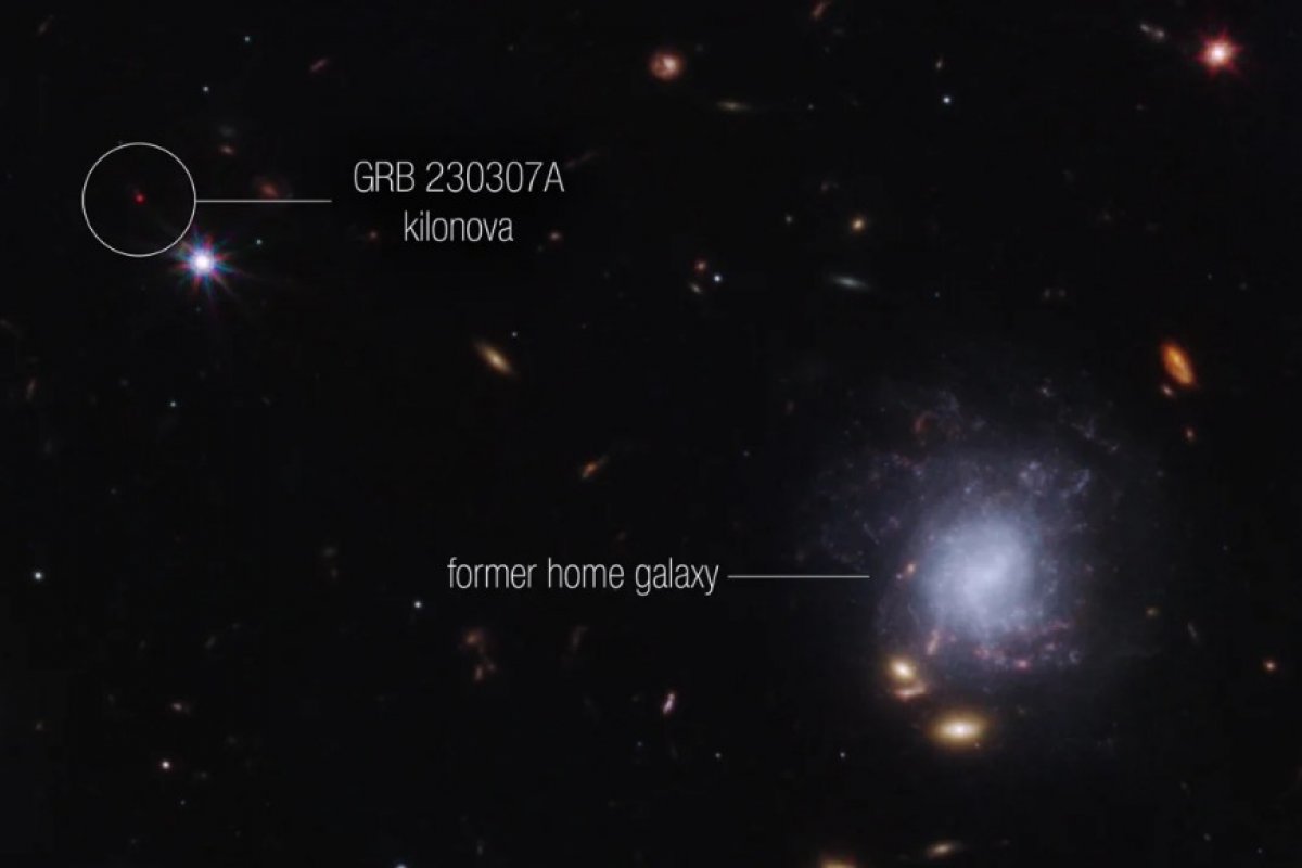 Telescópio Espacial James Webb testemunha explosão cósmica