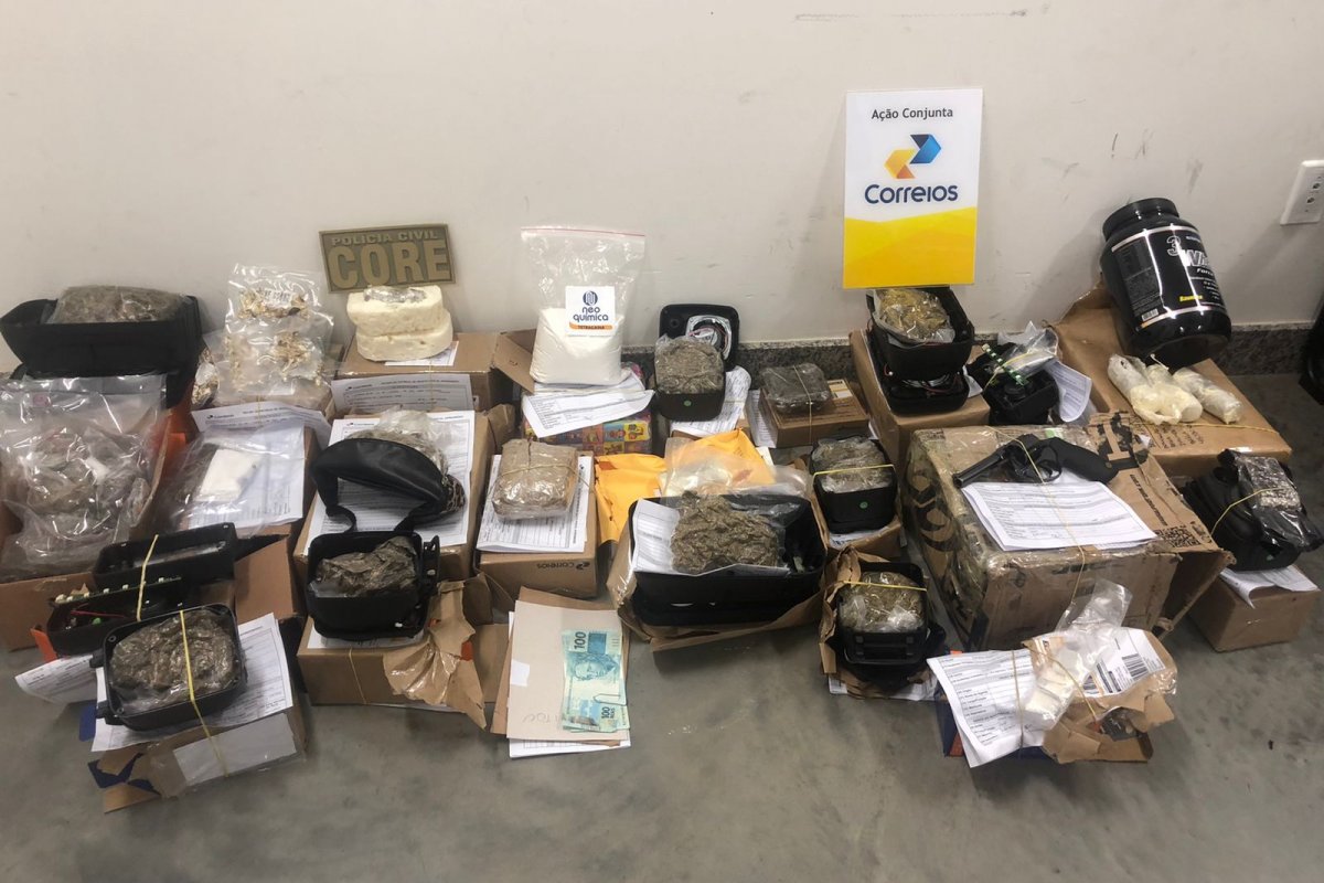 Operação Correios: Denarc e Core apreendem drogas e armas na sexta fase