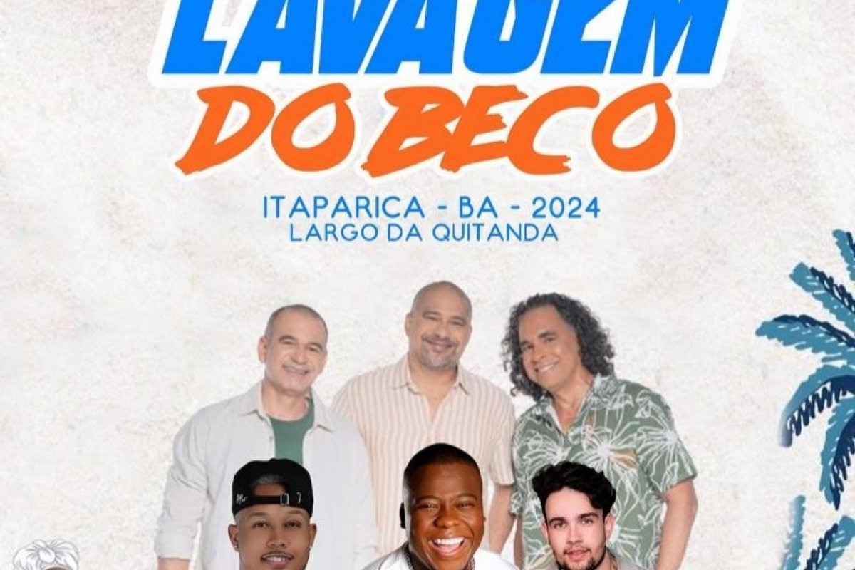 Lavagem do Beco em Itaparica contará com shows de Adão Negro e Escandurras 