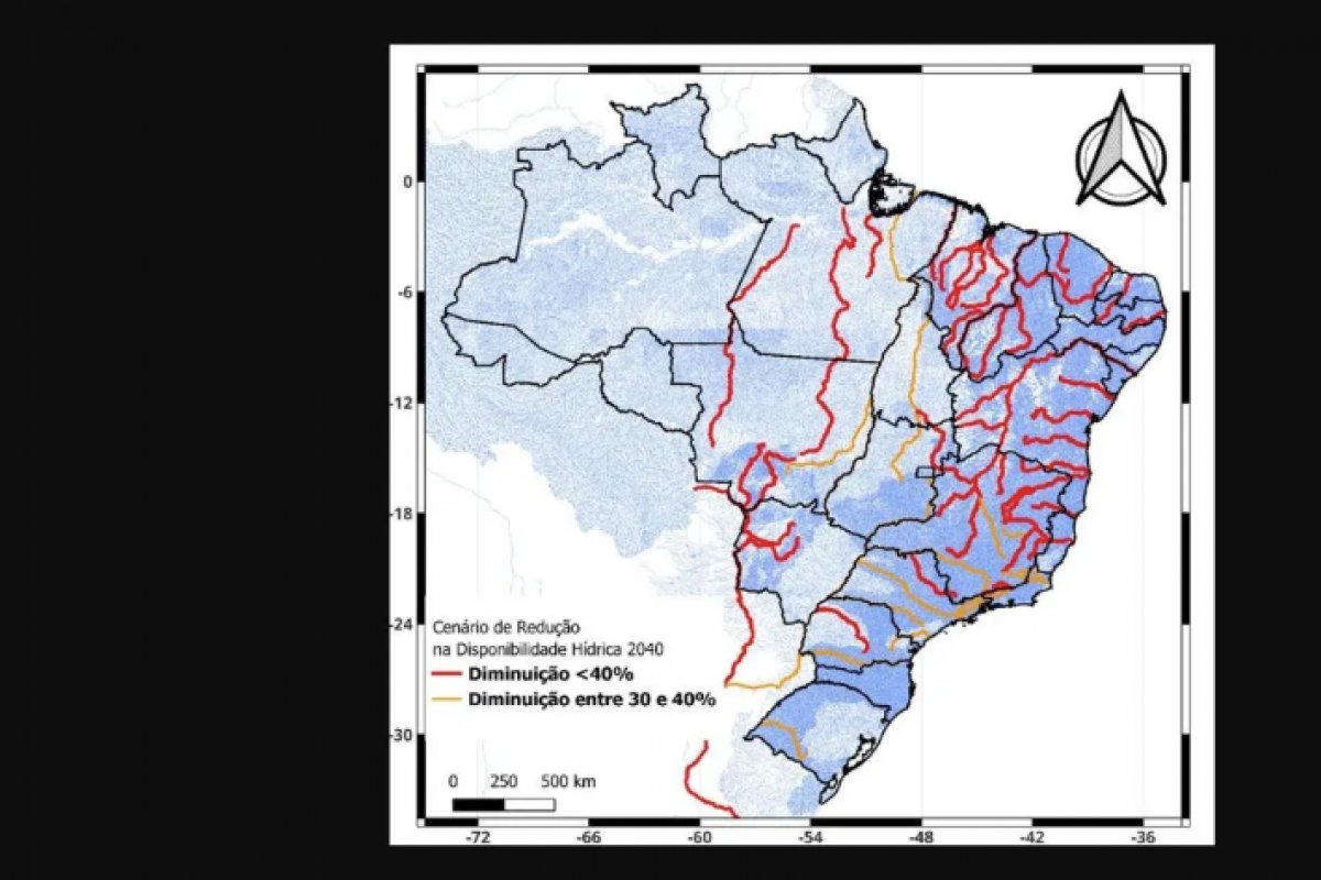 Relatório da ANA aponta que Brasil pode perder até 40% de disponibilidade hídrica em 2040 