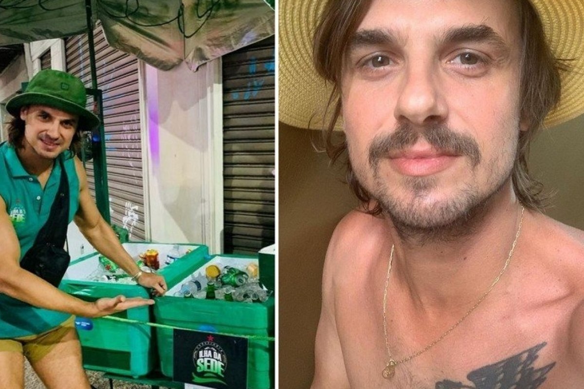 Após viralizar no início do ano vendendo cervejas em Copacabana, ator Daniel Erthal vai trabalhar longe das ruas no Carnaval! 