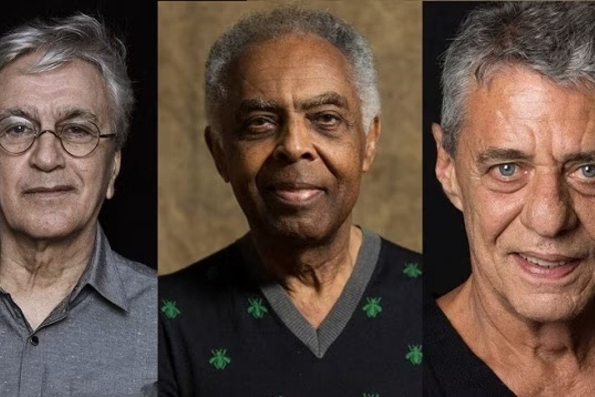 Caetano, Gil e Chico serão homenageados com título Doutor Honoris Causa na Bahia