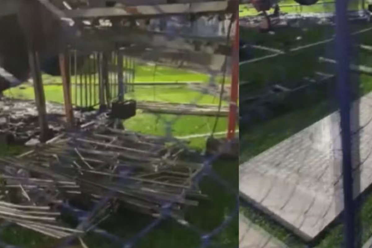 Parque de diversões começa a ser desmontado após jovem se machucar em brinquedo e amputar o braço 