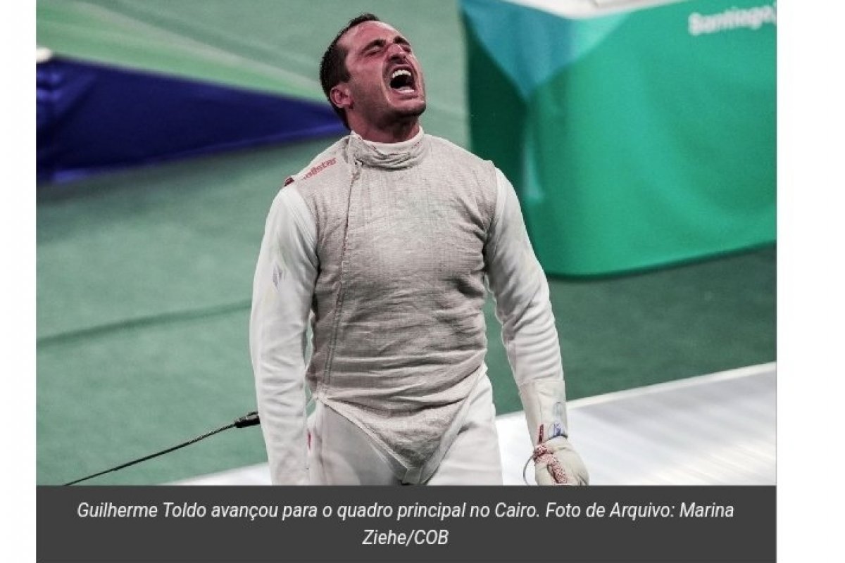 Floretista Guilherme Toldo avança ao quadro principal na etapa da Copa do Mundo no Cairo! 