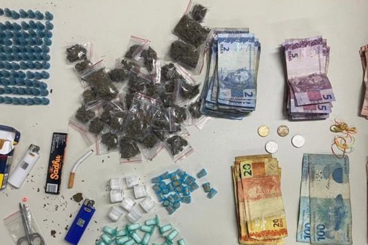 Acusado de tráfico é detido pela Polícia Militar em Novo Horizonte 