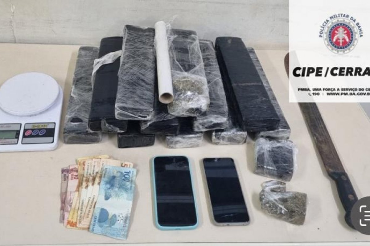 Acusado de tráfico é detido em Luís Eduardo Magalhães 