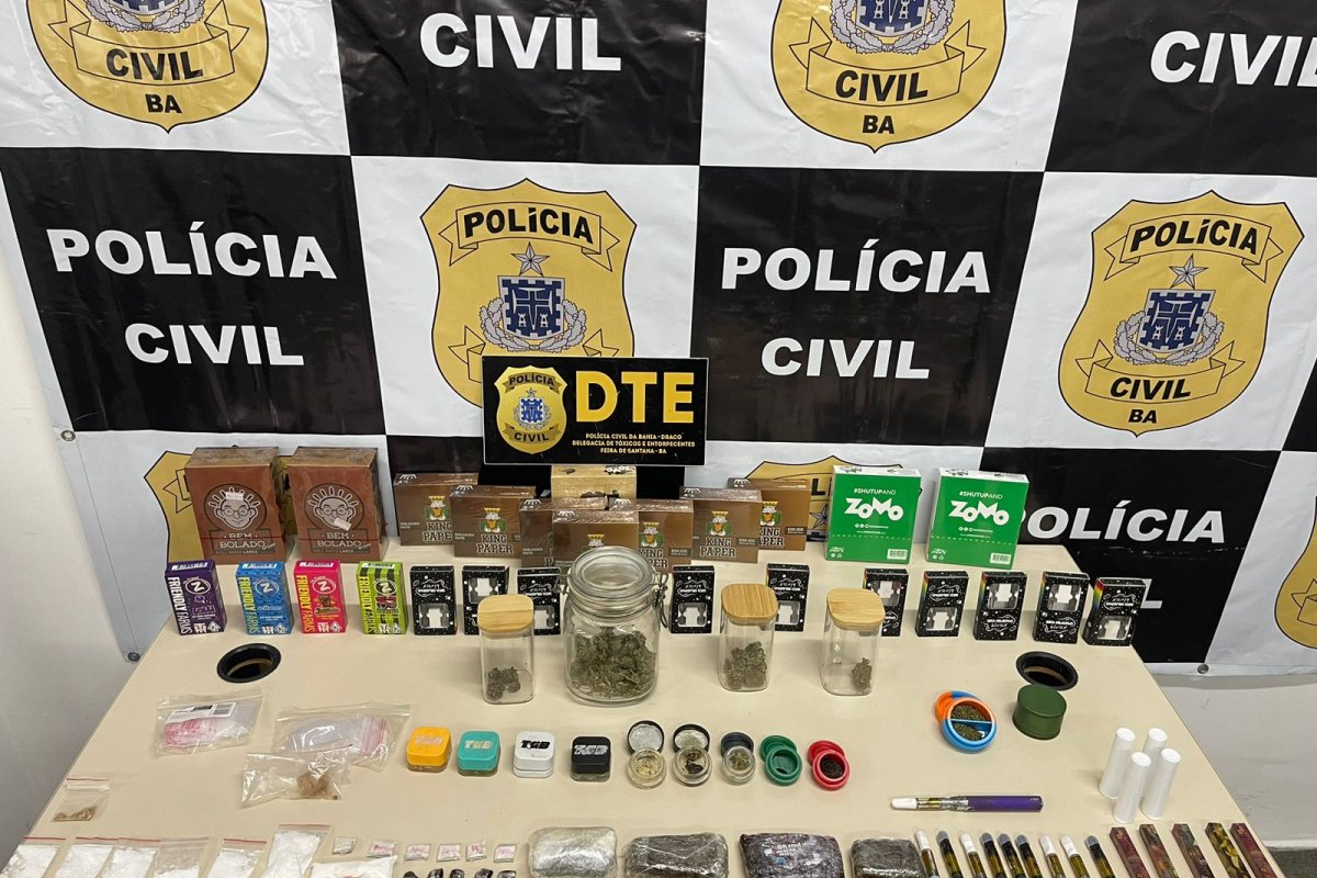Drogas sintéticas são apreendidas durante operação nacional em Feira de Santana