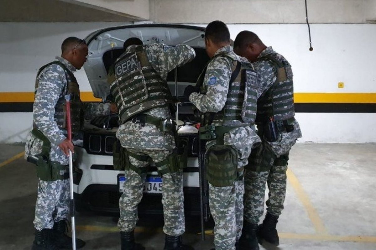 Jiboia é encontrada em motor de carro no bairro de Patamares