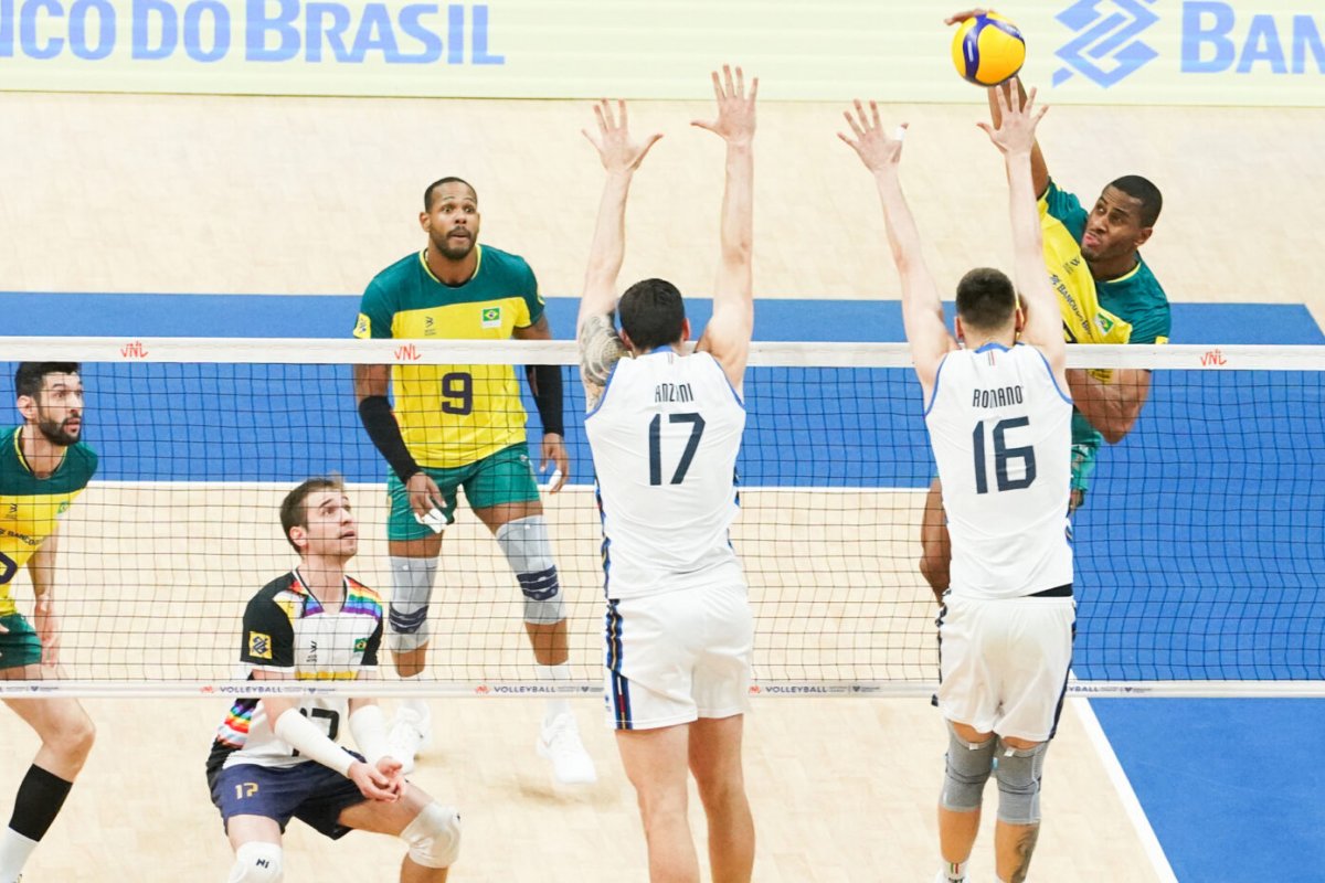 Brasil leva virada da Itália e perde a 2ª em casa na Liga das Nações