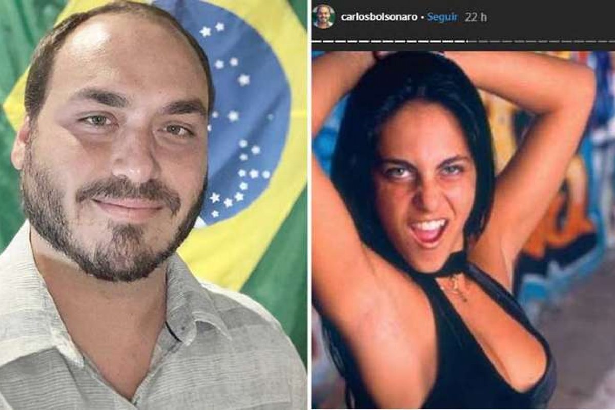 Carlos Bolsonaro volta a publicar foto de Thammy Miranda nas redes sociais