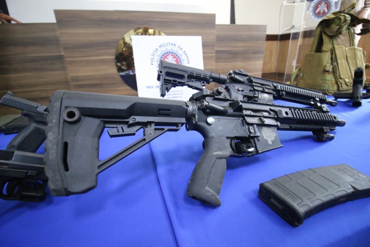 Apreensões de armas de fogo na Bahia aumentam 27% em 2023 