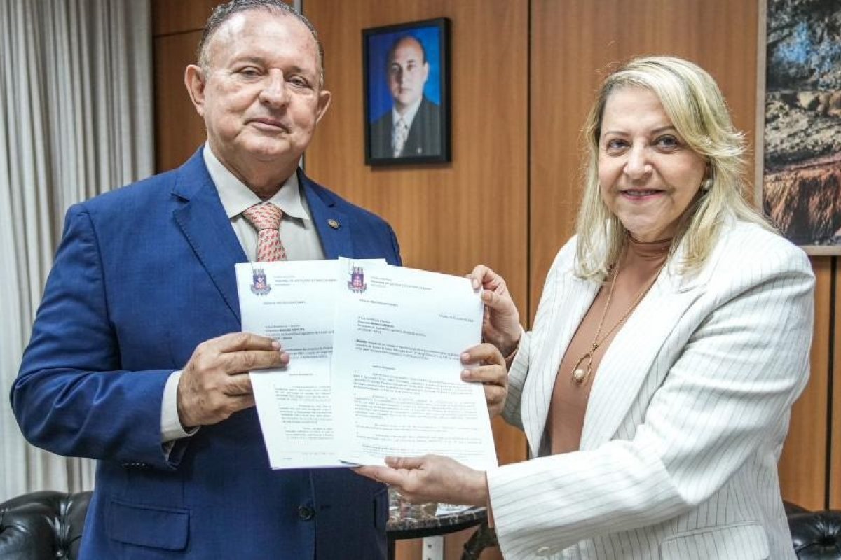 Presidente do TJBA entrega projeto sobre alterações na estrutura dos cargos a Adolfo Menezes