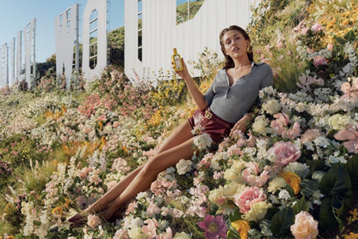 Miley Cyrus é o rosto da mais nova fragrância da Gucci!  
