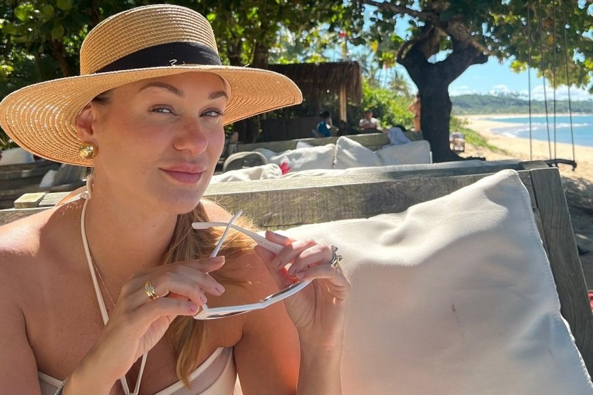 Empresária catarinense Luísa Caser de férias em Trancoso! 