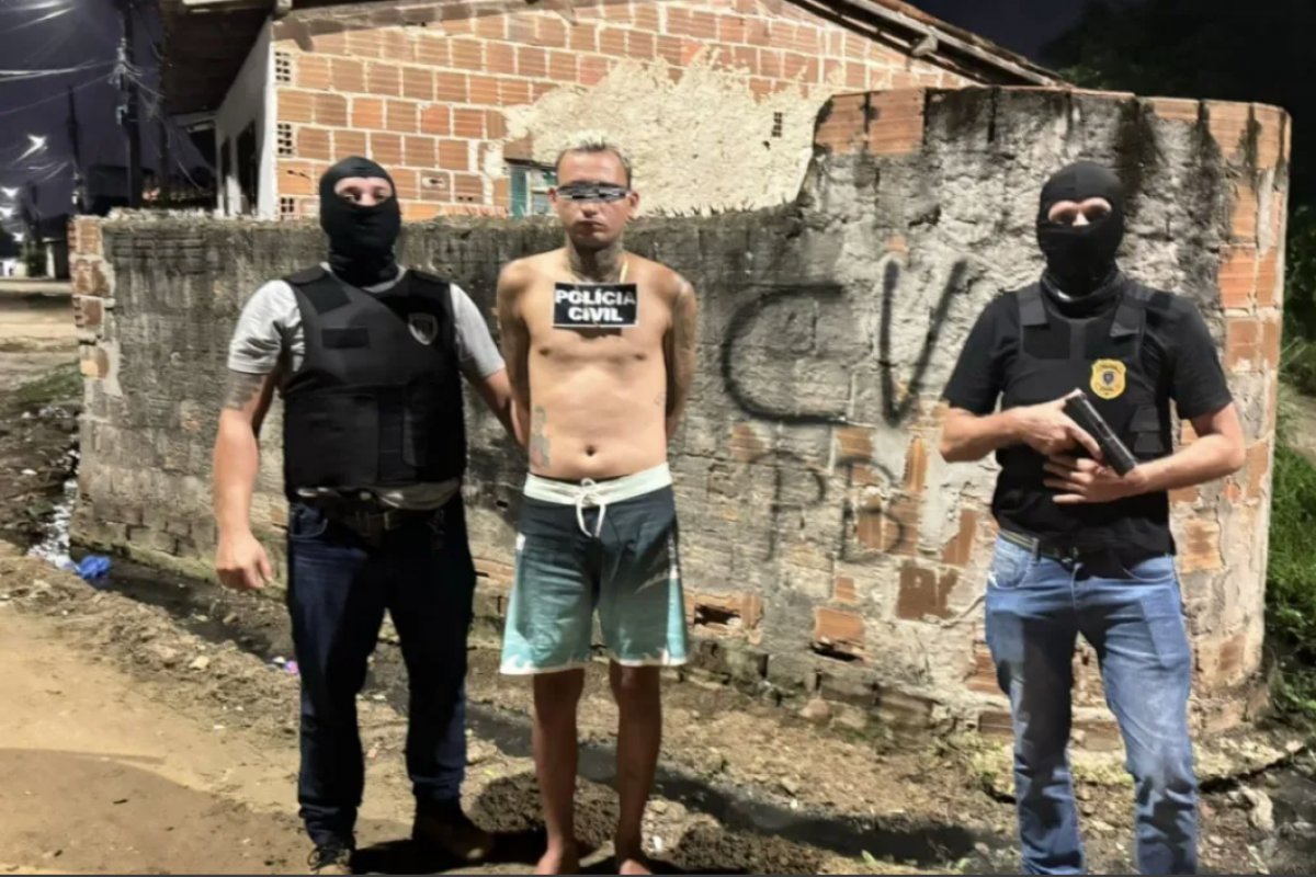 Homem suspeito de ser um dos chefes do Comando Vermelho é preso na Paraíba 
