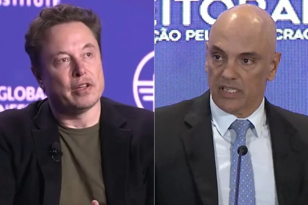 Musk provoca Alexandre de Moraes após intimação: ‘Um dia essa foto sua na prisão será real’ 