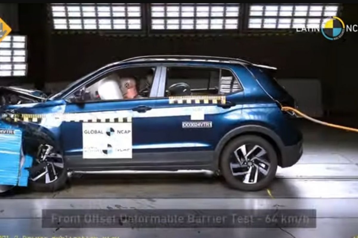 T-Cross passa pelo Latin NCAP e mantém 5 estrelas 