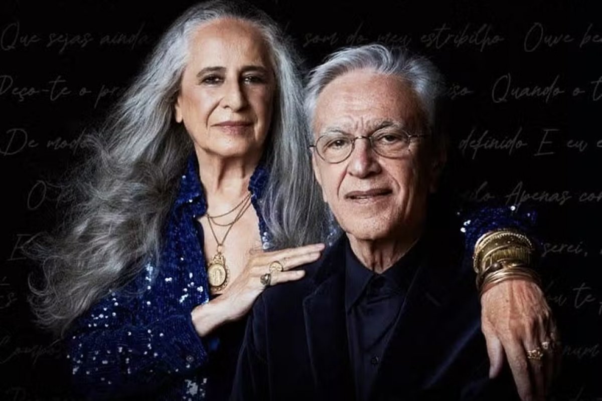 Maria Bethânia e Caetano Veloso anunciam nova data de turnê em Salvador
