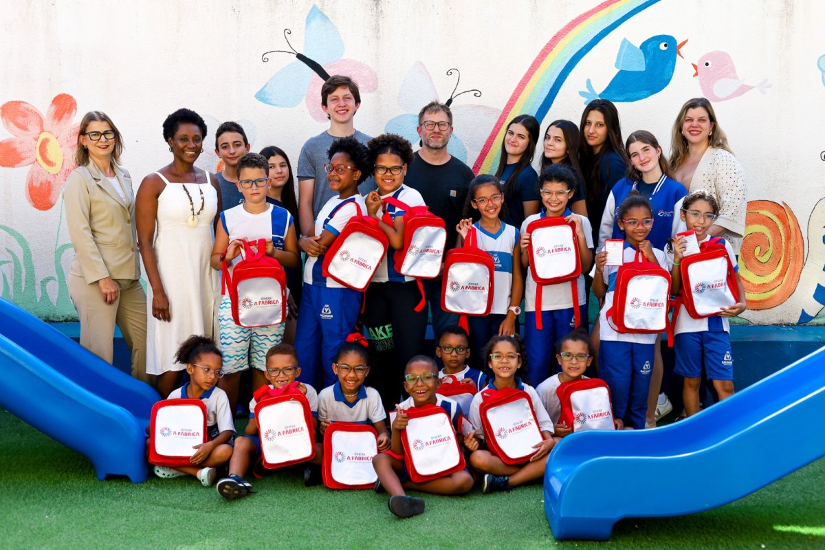 Corrente do bem: Alunos de escola de Salvador levam saúde ocular e educação para Fundação Lar Harmonia! 