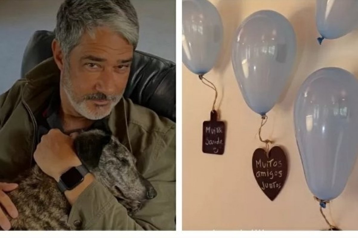 William Bonner completa 61 anos e ganha homenagem da esposa!   