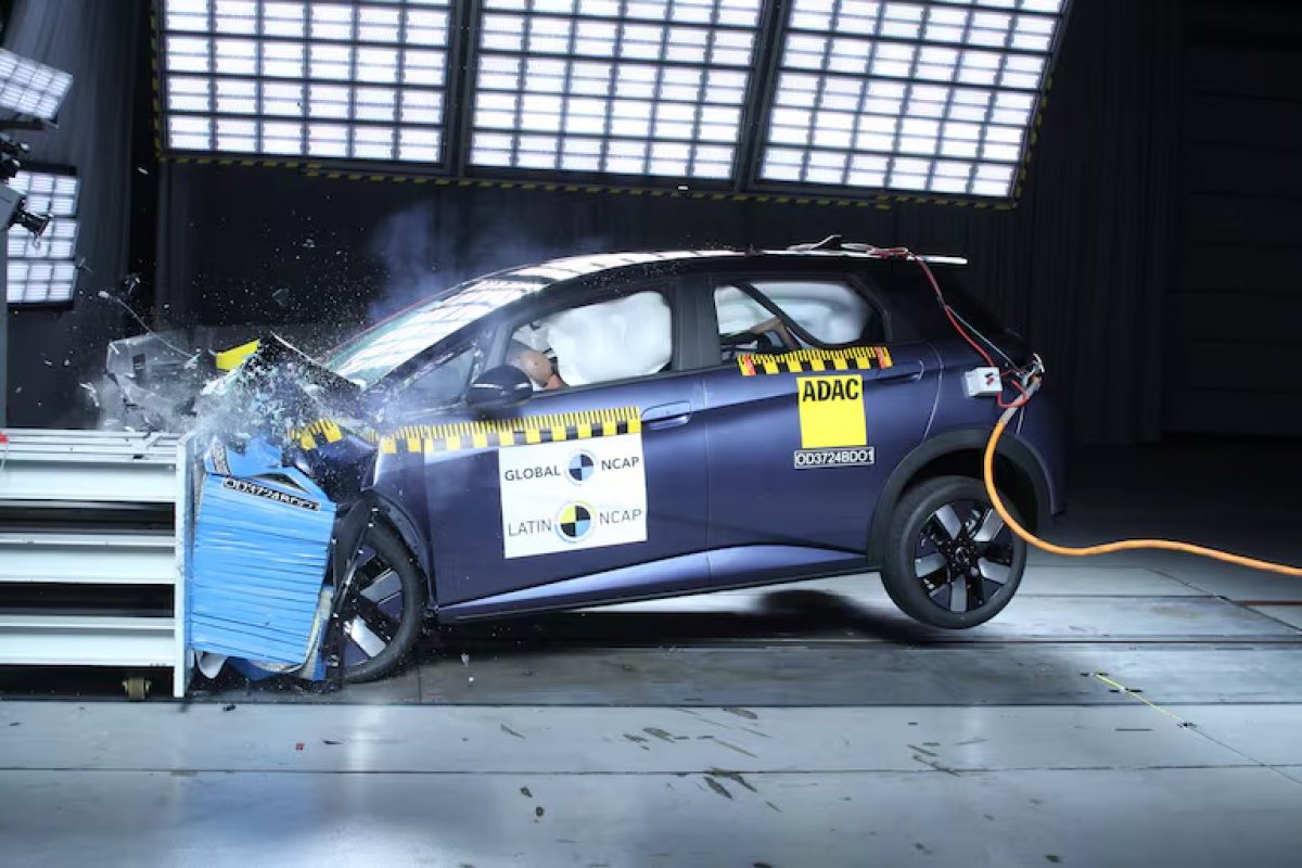 BYD Dolphin Plus recebe cinco estrelas no Latin NCAP