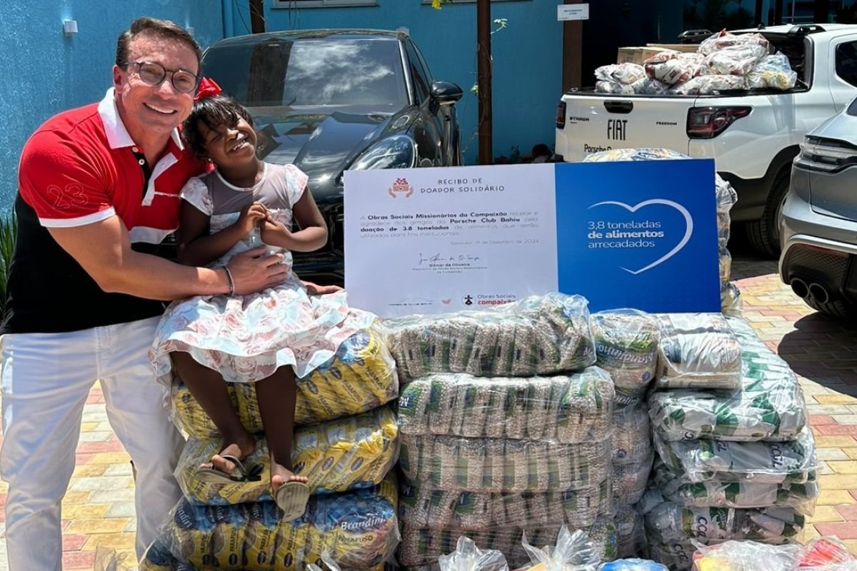 Corrente do bem: Porsche Club Bahia alcança recorde de 4 toneladas de alimentos doados em campanha beneficente! 