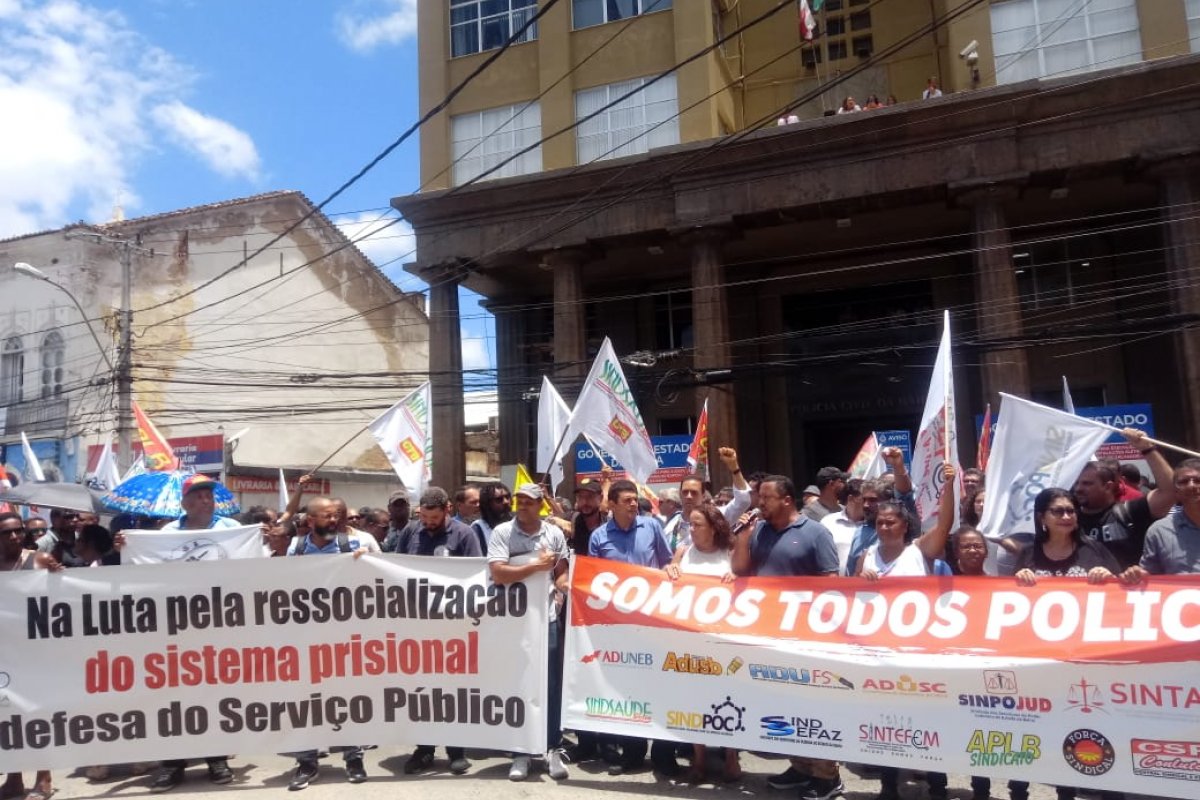 Policiais Penais e Civis paralisam atividades por 24h nesta sexta (7)