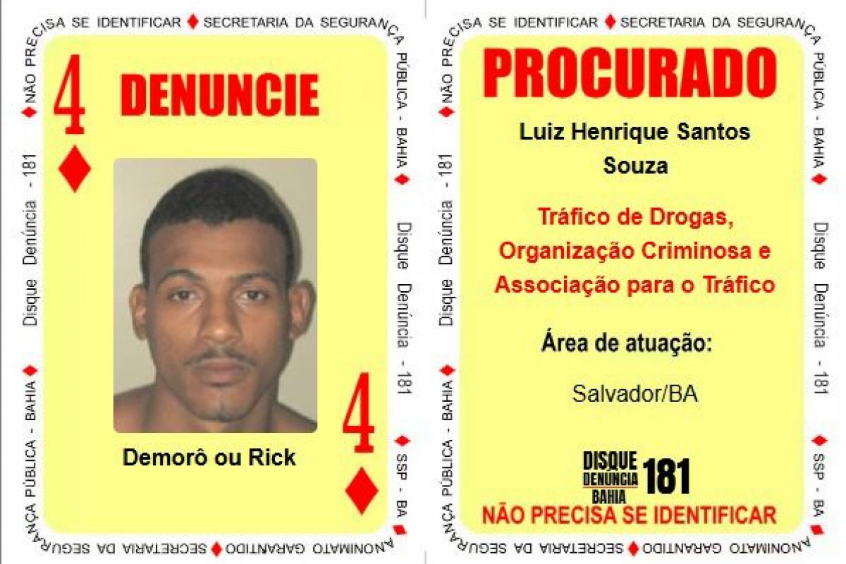 Baralho do Crime: SSP-BA atualiza ferramenta pela última vez em 2024