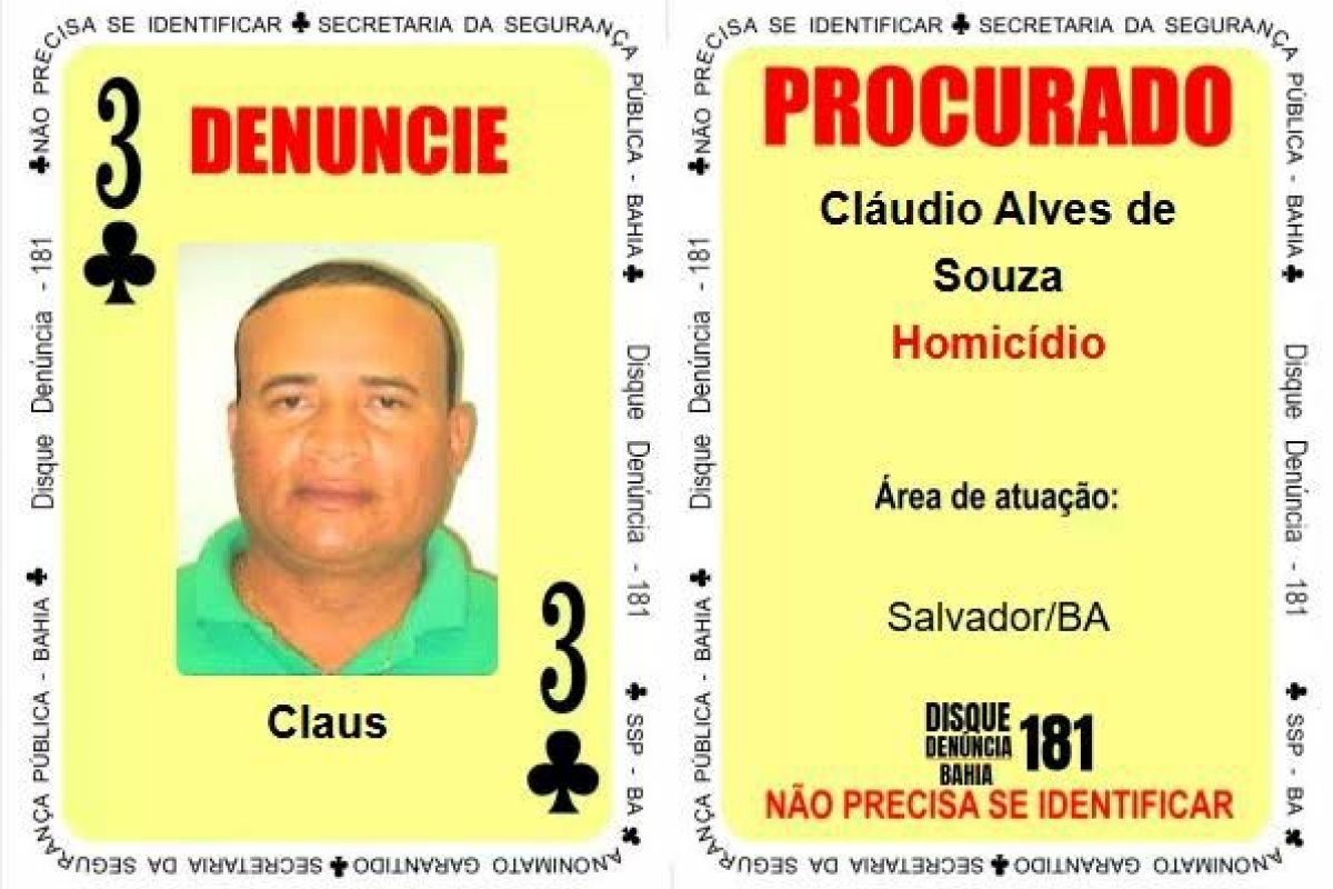 Acusado de tentar matar ex-companheira com ácido, 'três de paus' do Baralho do Crime é preso em Lauro de Freitas 