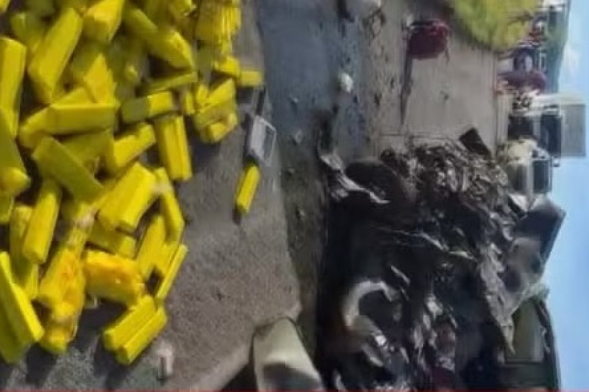Motorista de caminhonete morre após bater em ônibus; veículo transportava drogas e arma