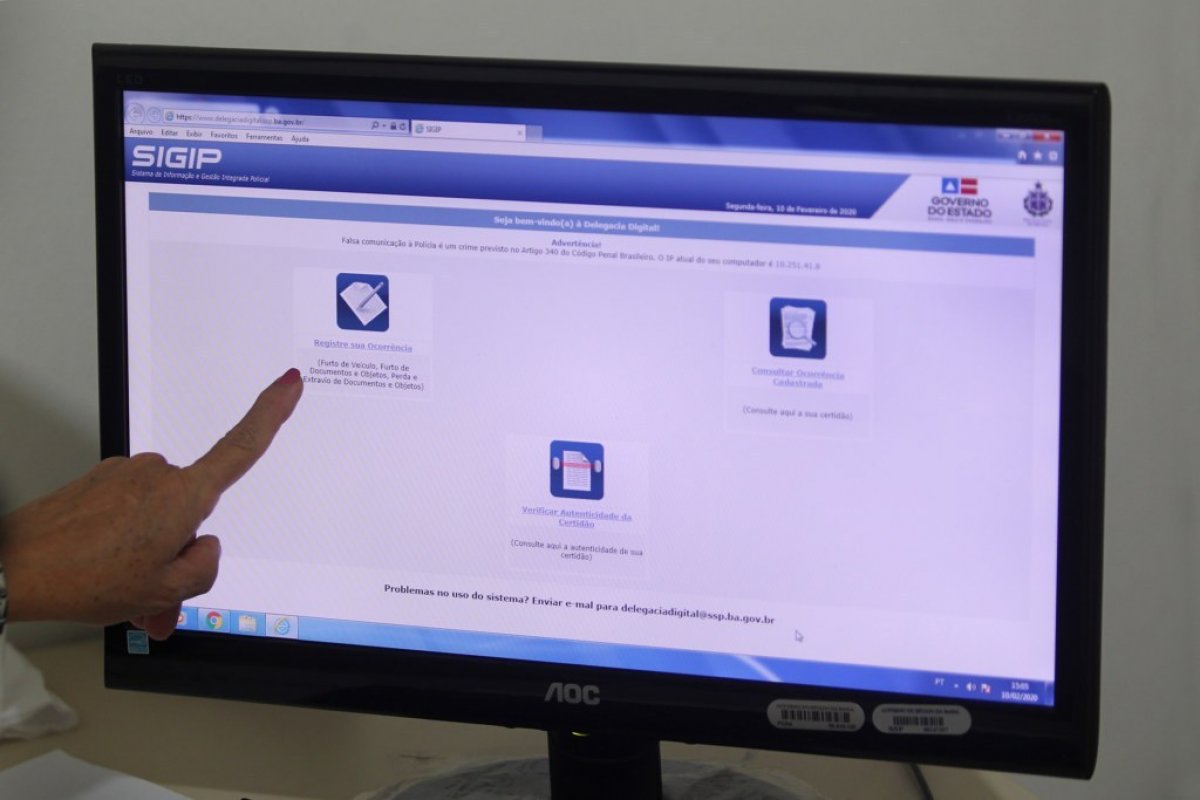 Polícia Civil reforça registro de perda e furto de documento por meio da Delegacia Digital 