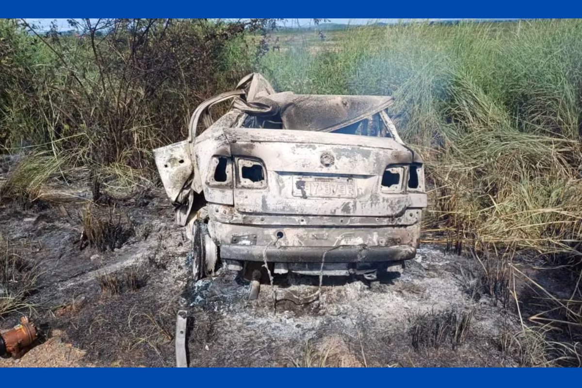 Quatro pessoas morrem após carro pegar fogo em rodovia na Bahia